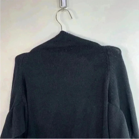 Project Naadam Black Mock Neck Cable Knit Sweater - Picture 5 of 8